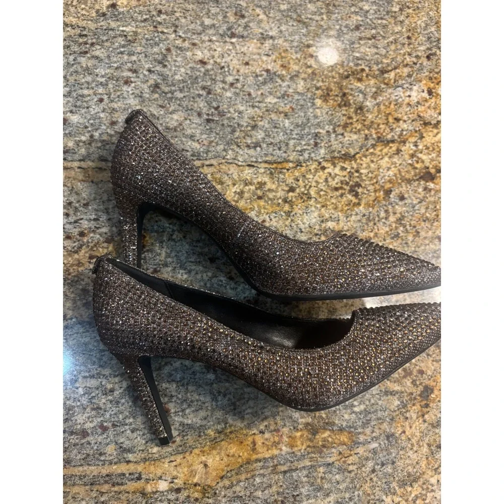 Michael Kors Womens Dorothy‎ Sparkle Glitter Stiletto Heels Pumps Shoes Size 8M